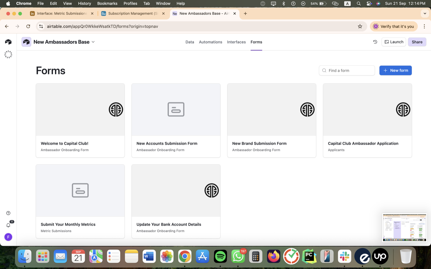 Creator Ambassador Program Ops - Airtable, Make.com & Zapier screenshot 8